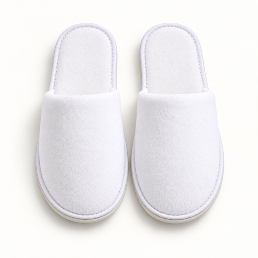 Grand Closed-Toe Velour Slipper — overhead