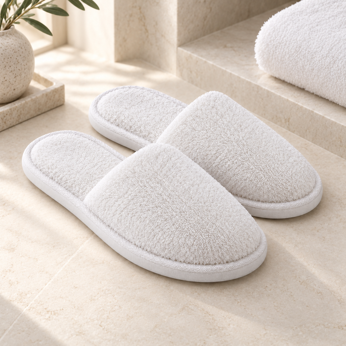 Presidential Double-Plush Slipper — hospitality setting