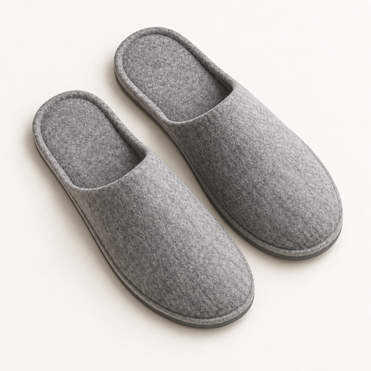 ReNew Felt Open-Heel Slipper — overhead