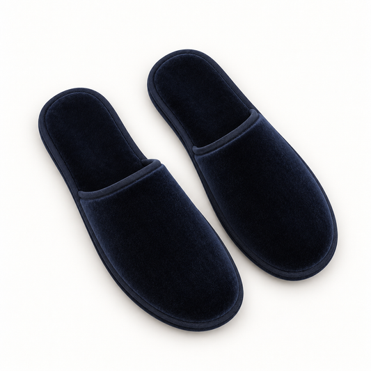 Nocturne Velvet Closed-Toe Slipper — overhead