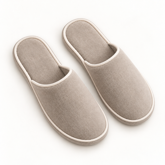 Imperial Piped Closed-Toe Slipper — overhead