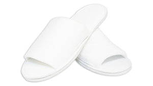 Open-Toe Velour Slippers (100 pairs)