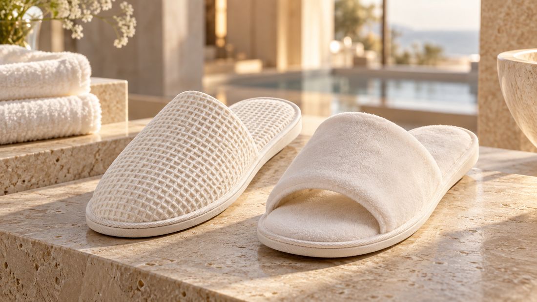 Waffle vs. Velour Spa Slippers: How to Select the Right Finish