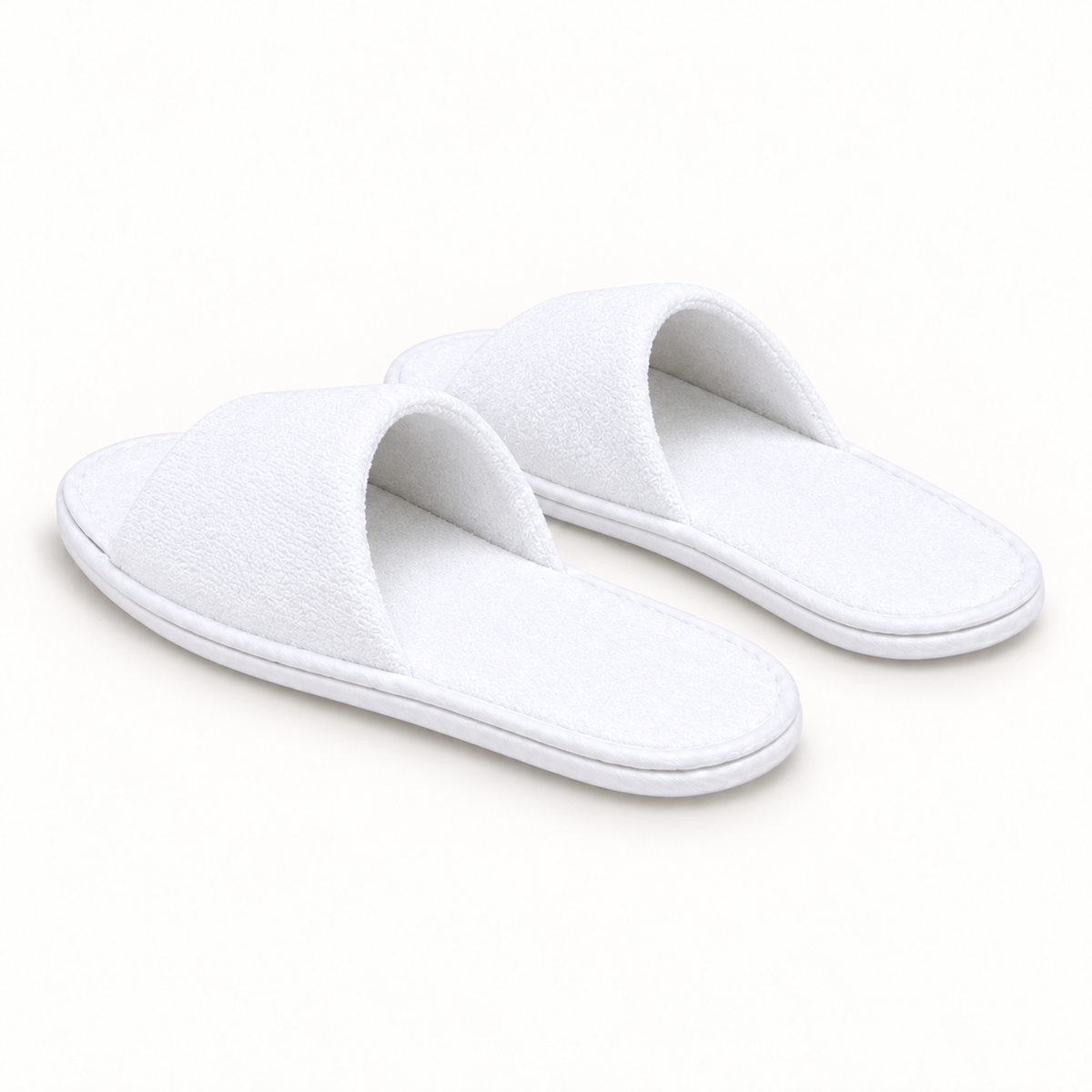Grand Open-Toe Velour Slipper