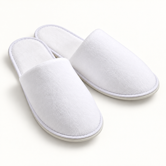 Grand Closed-Toe Velour Slipper — hero