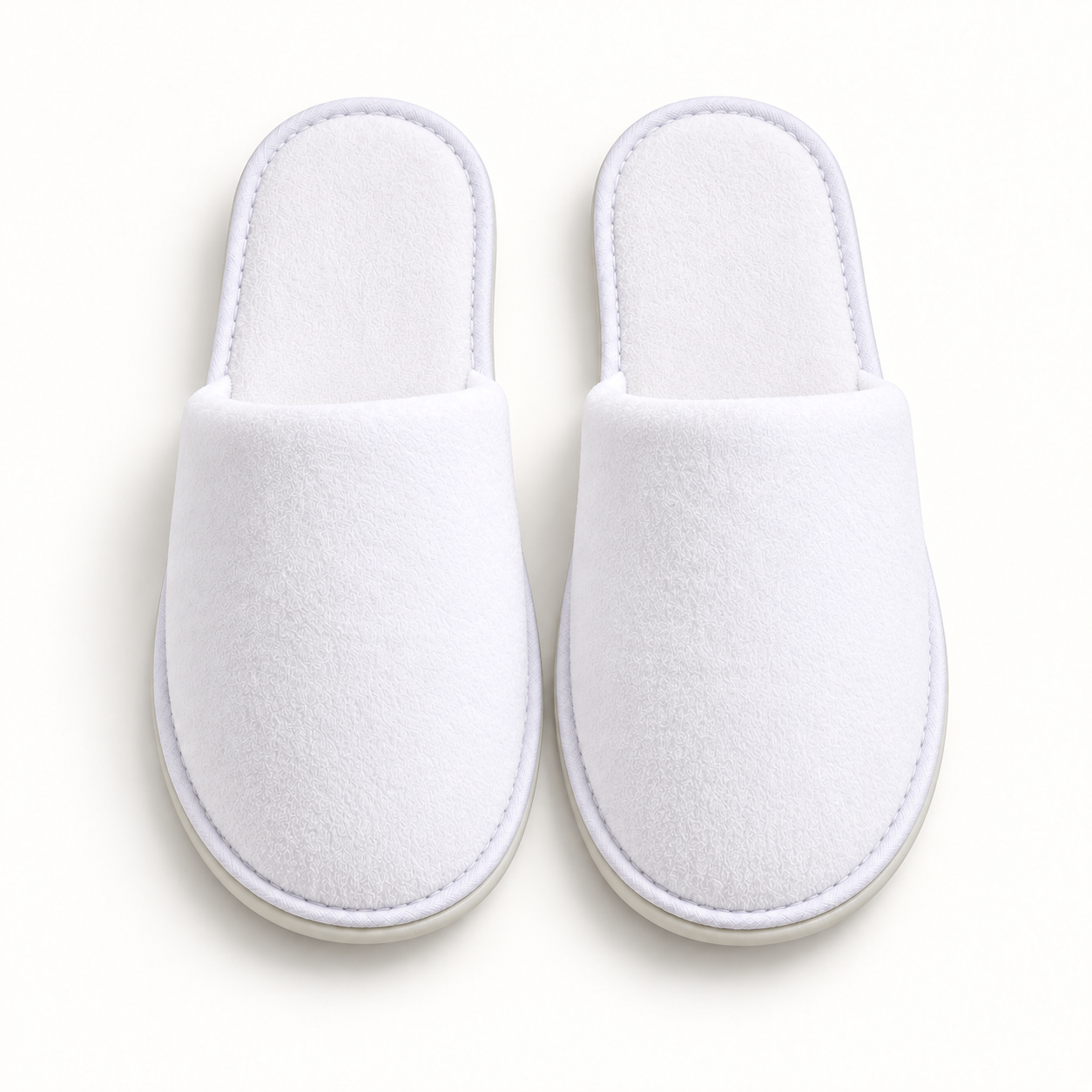 Grand Closed-Toe Velour Slipper — overhead