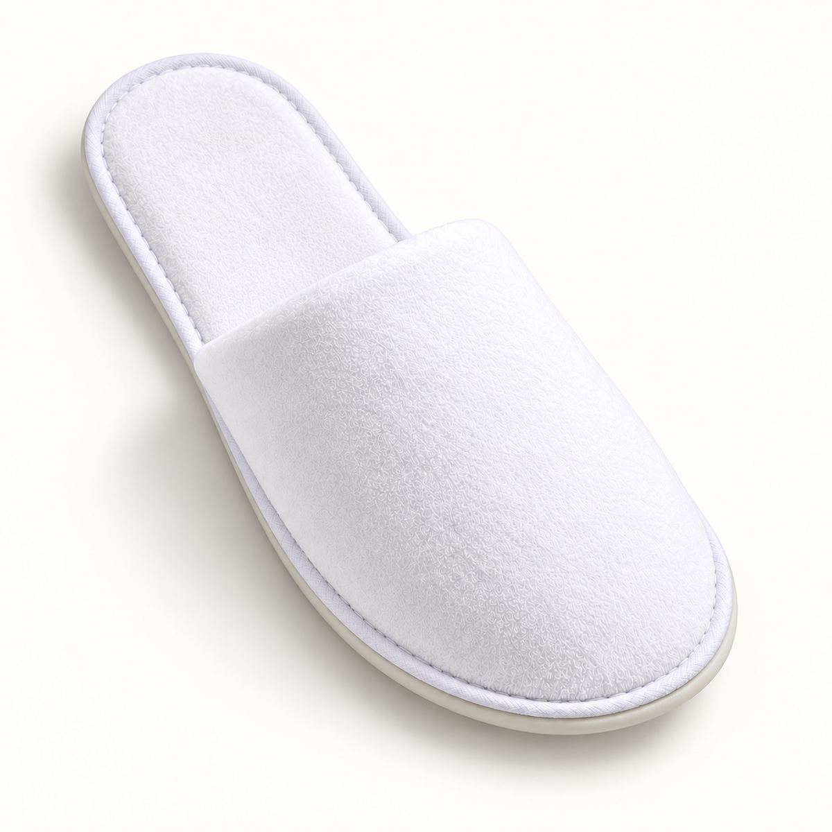 Grand Closed-Toe Velour Slipper — footbed