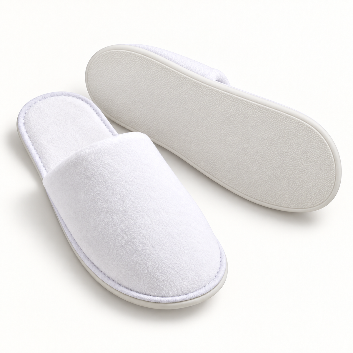 Grand Closed-Toe Velour Slipper — sole