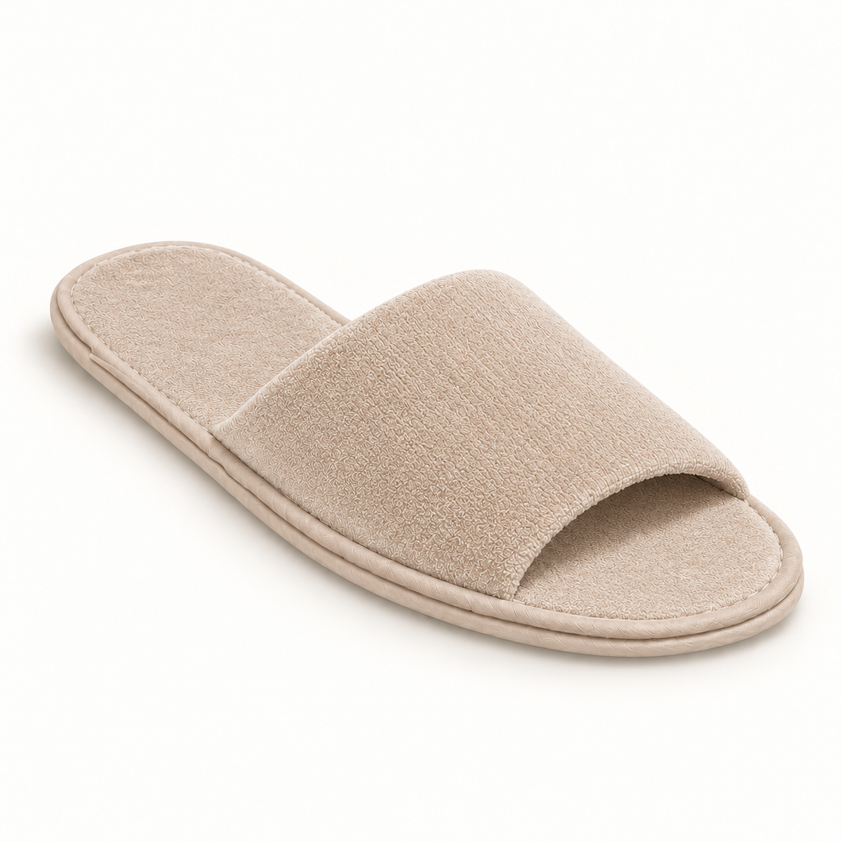 Maison Open-Toe Velour Slipper — single