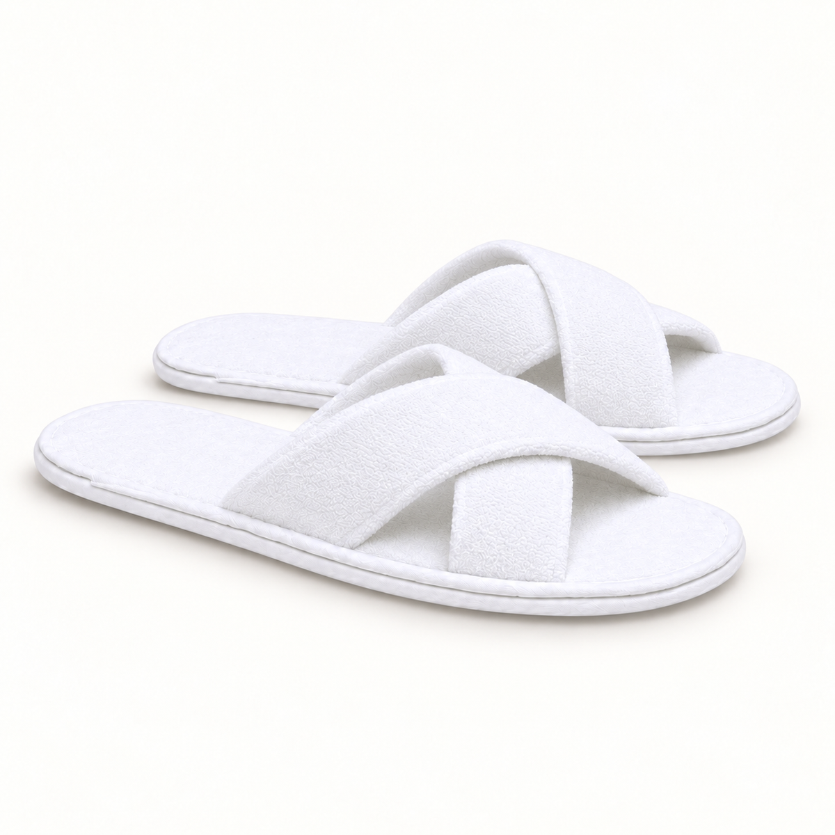 Atelier Cross-Strap Velour Slipper — profile
