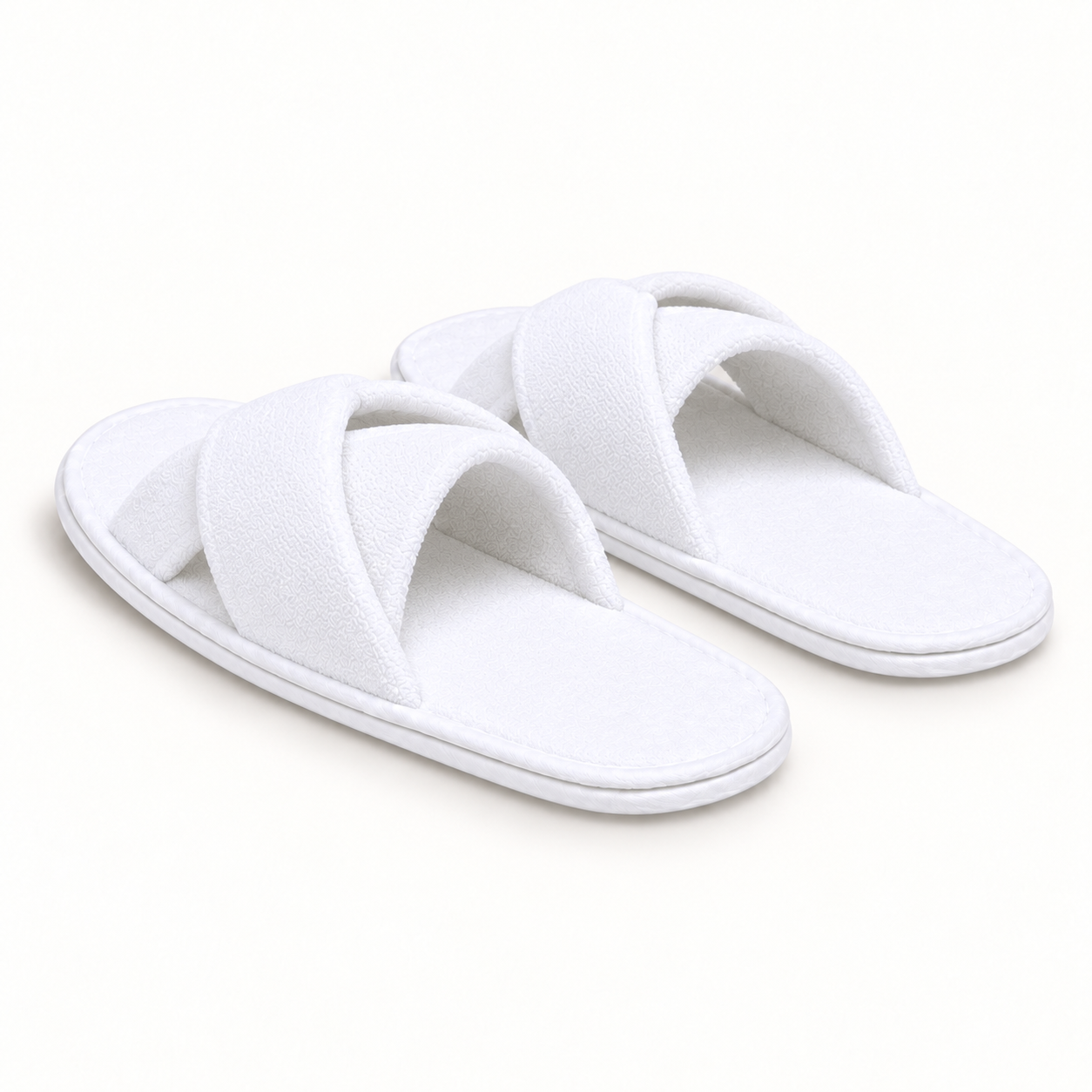 Atelier Cross-Strap Velour Slipper — rear