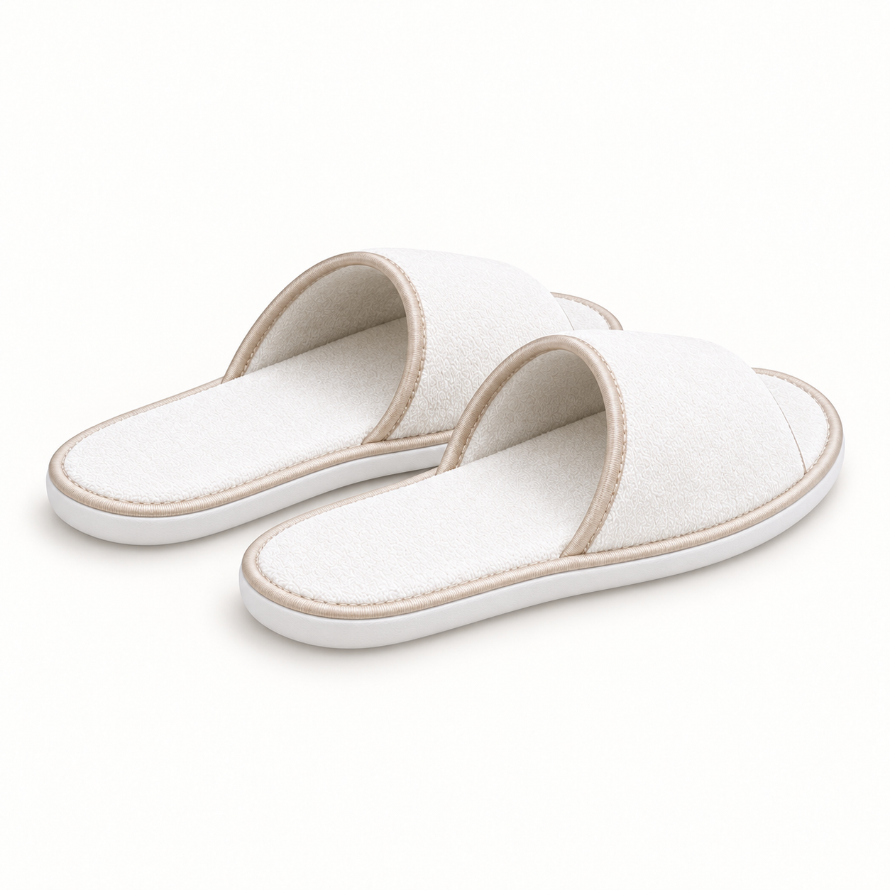 Reserve Open-Toe Piped Velour Slipper — rear