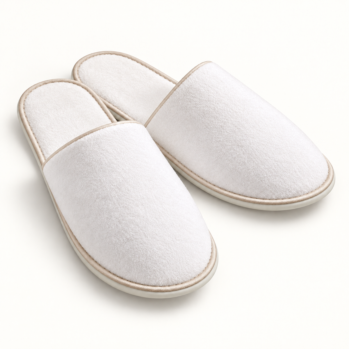 Reserve Closed-Toe Piped Velour Slipper — hero