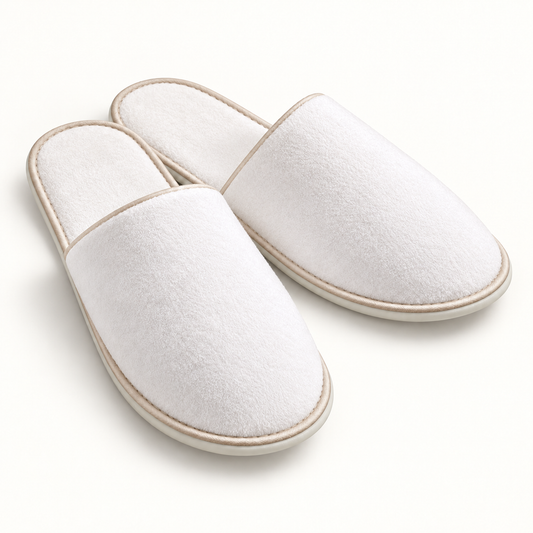 Reserve Closed-Toe Piped Velour Slipper — hero