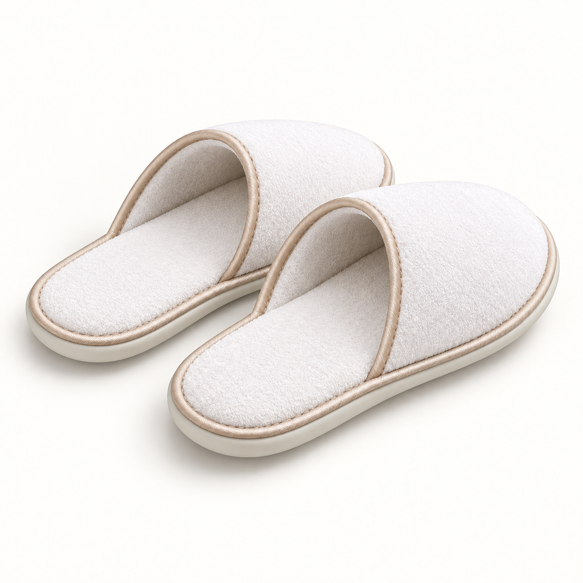 Reserve Closed-Toe Piped Velour Slipper — rear