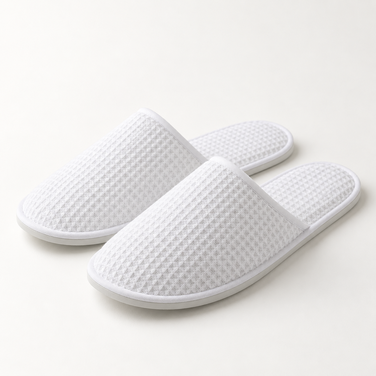 Serenity Closed-Toe Waffle Slipper — hero