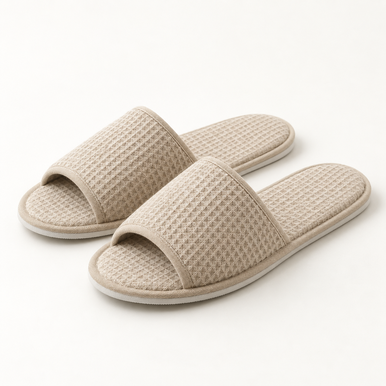 Retreat Open-Toe Waffle Slipper — hero
