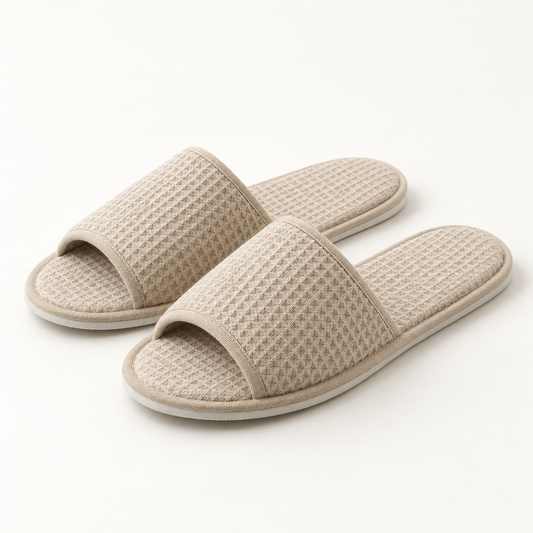 Retreat Open-Toe Waffle Slipper — hero