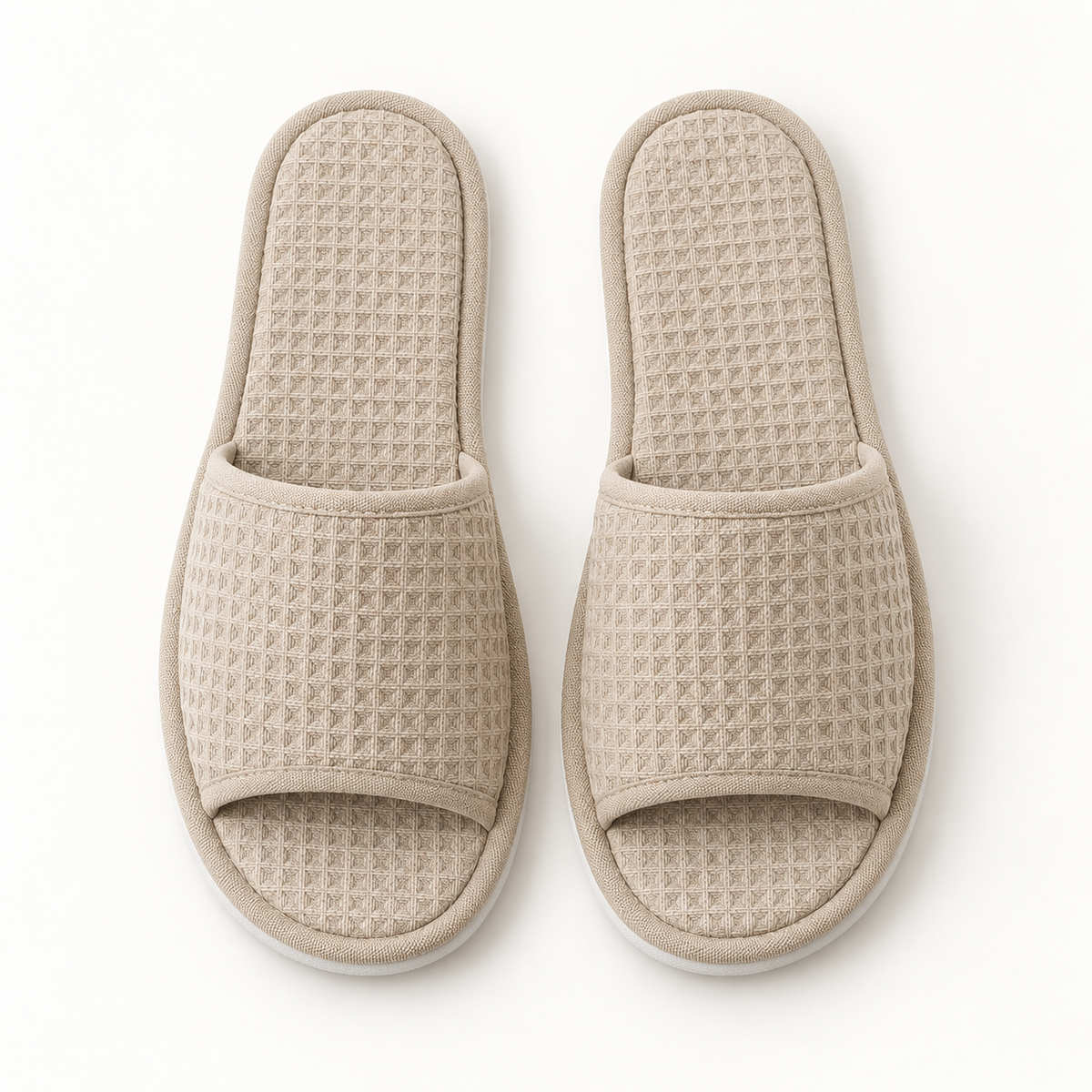Retreat Open-Toe Waffle Slipper — overhead