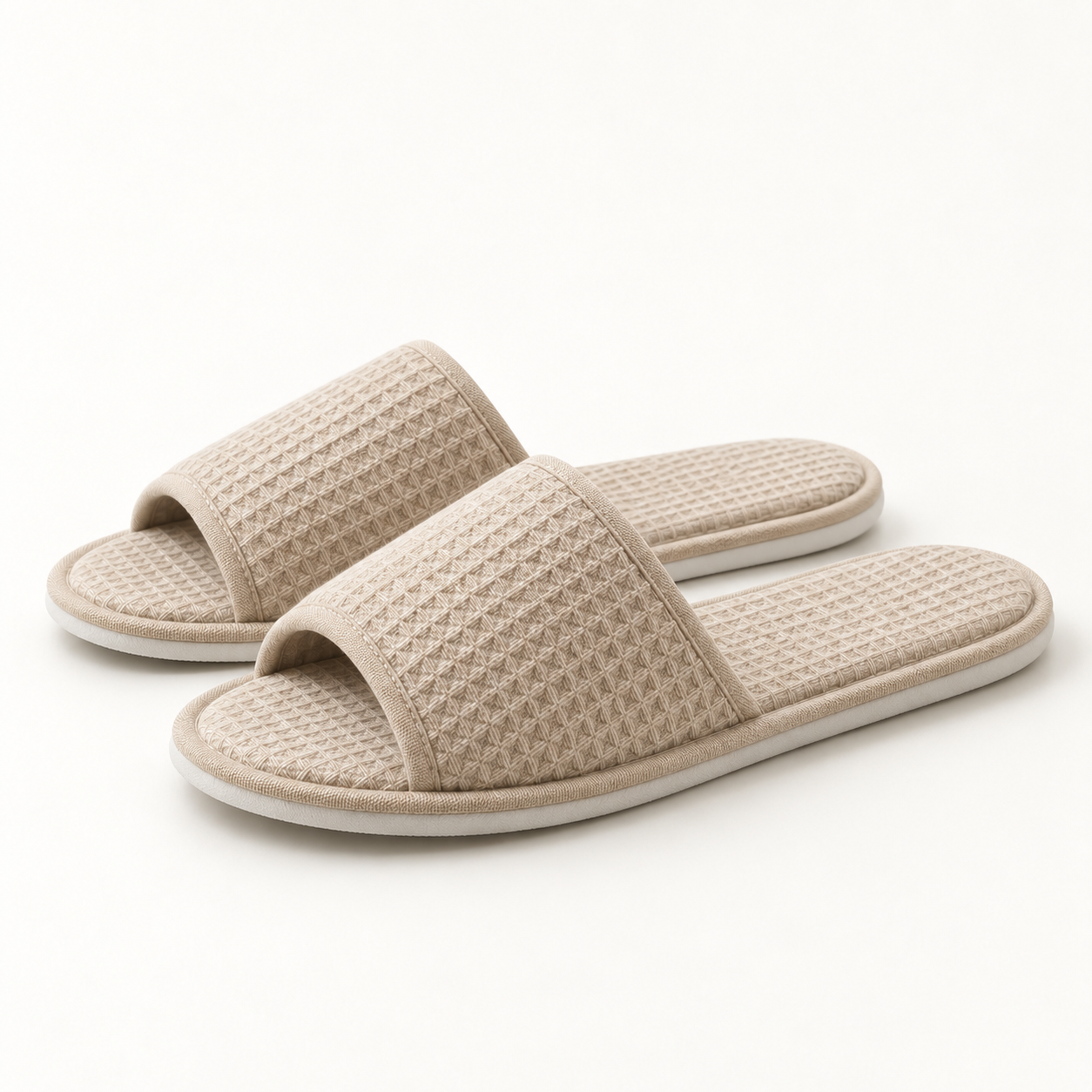 Retreat Open-Toe Waffle Slipper — profile