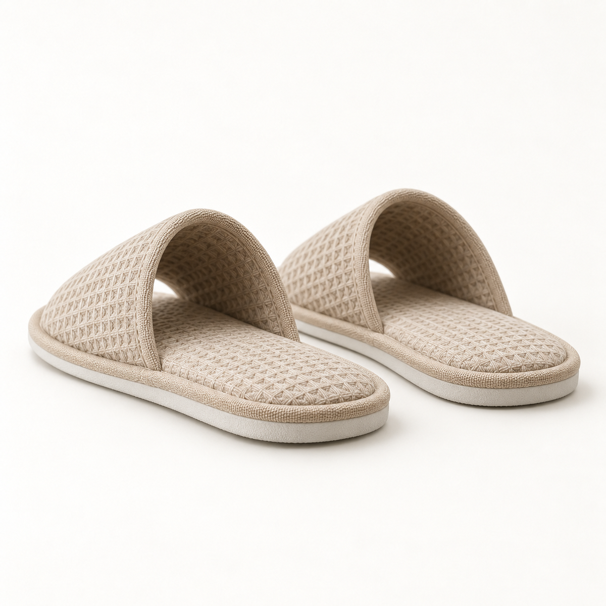 Retreat Open-Toe Waffle Slipper — rear