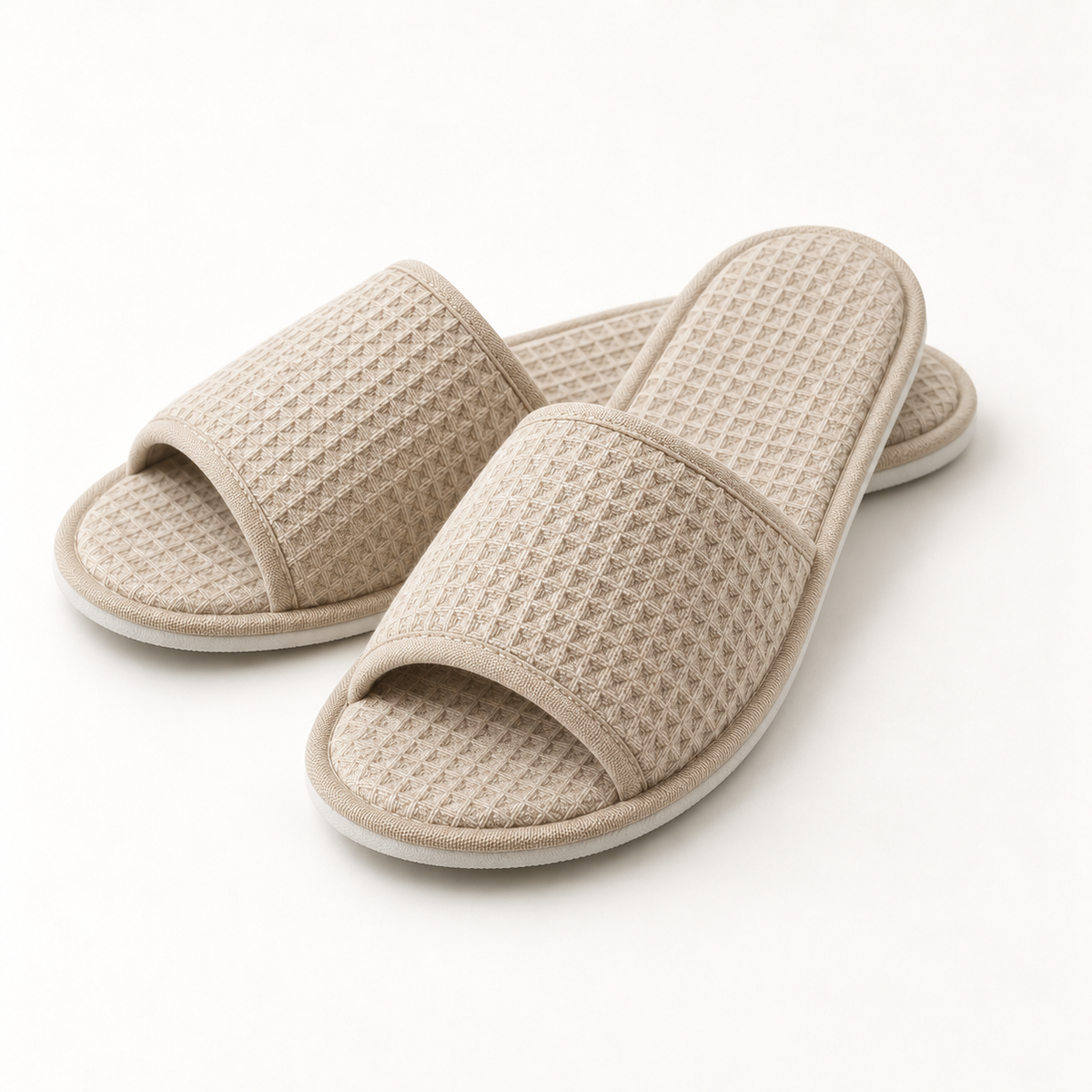 Retreat Open-Toe Waffle Slipper — pair alternate
