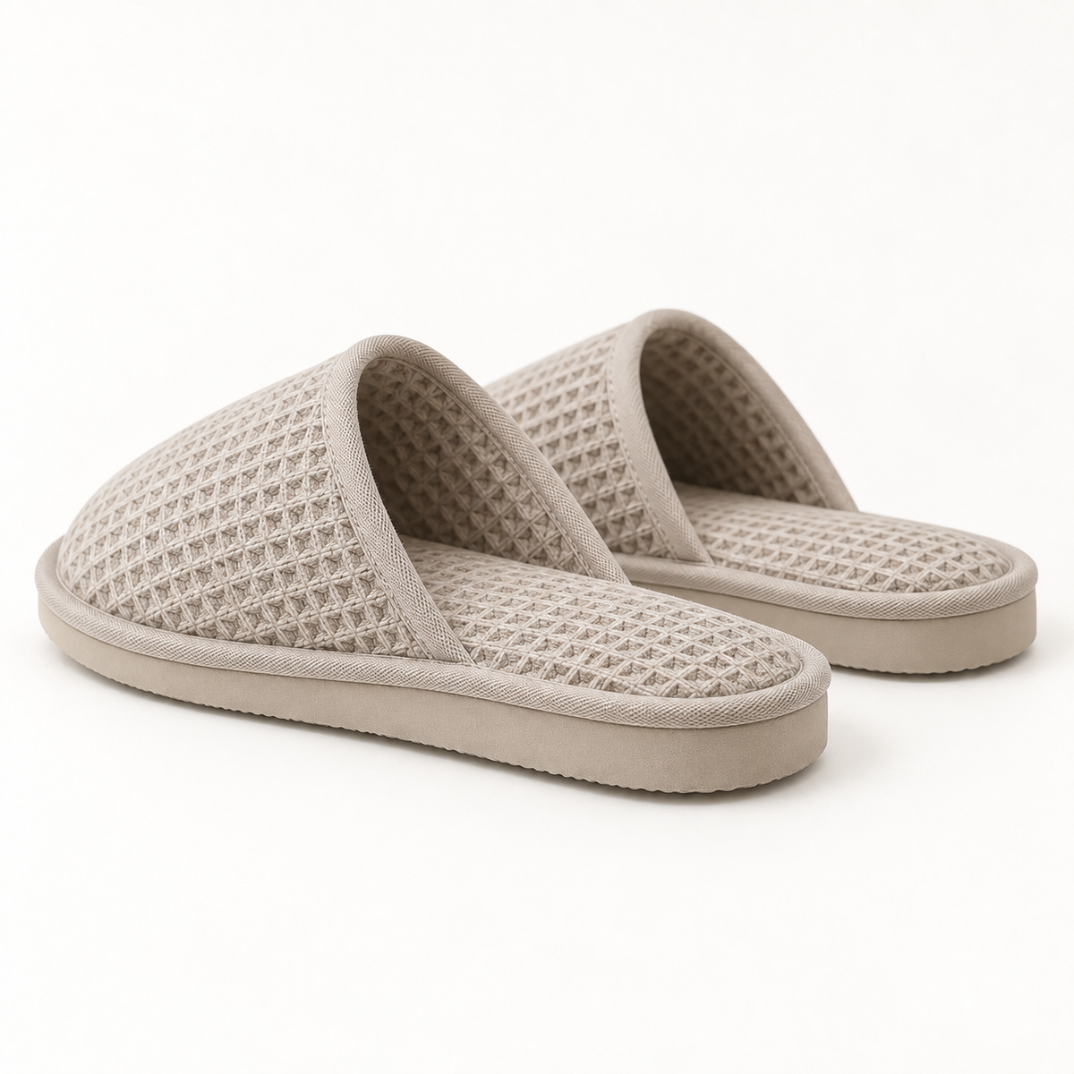 Thermal Closed-Toe Waffle Slipper — rear