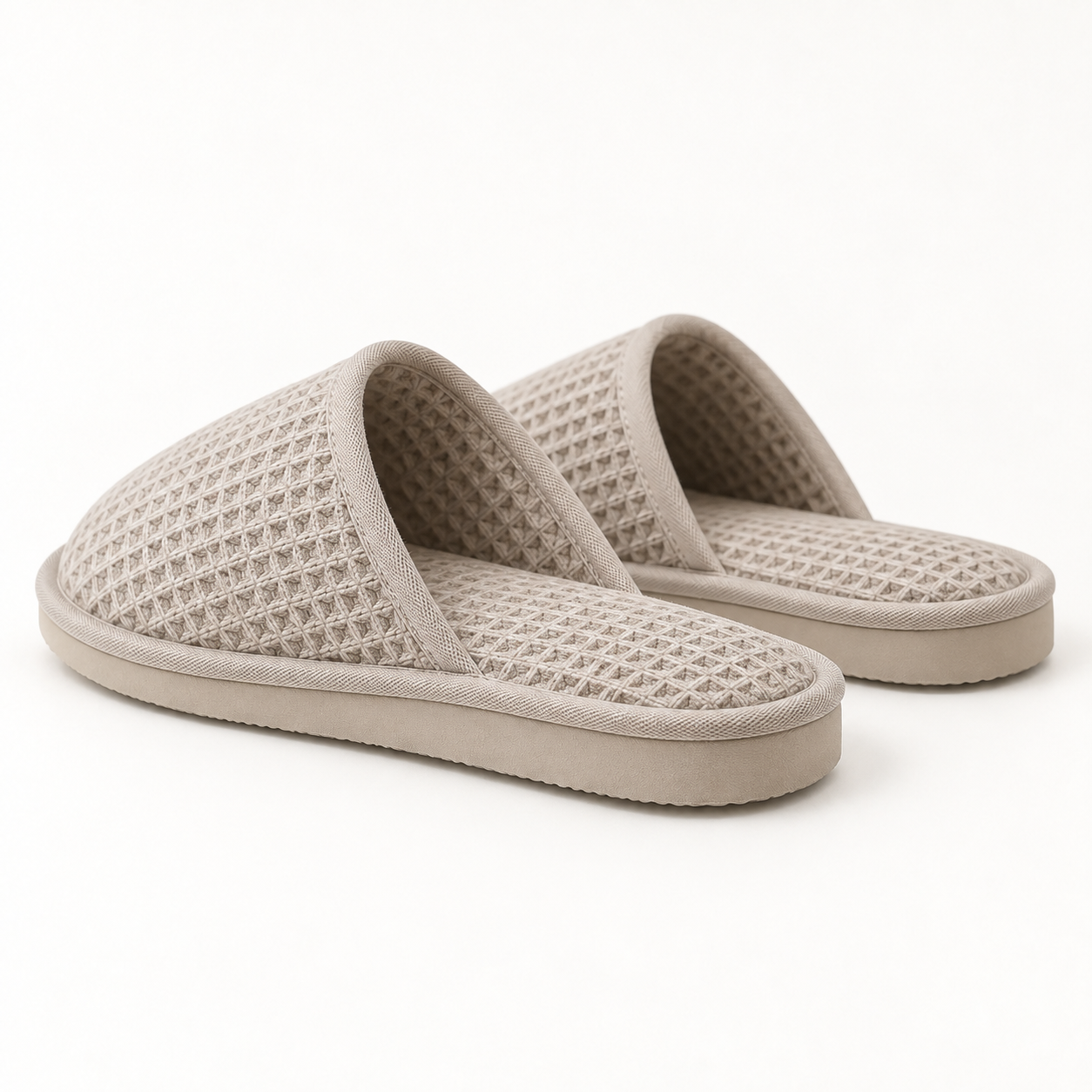 Thermal Closed-Toe Waffle Slipper — rear