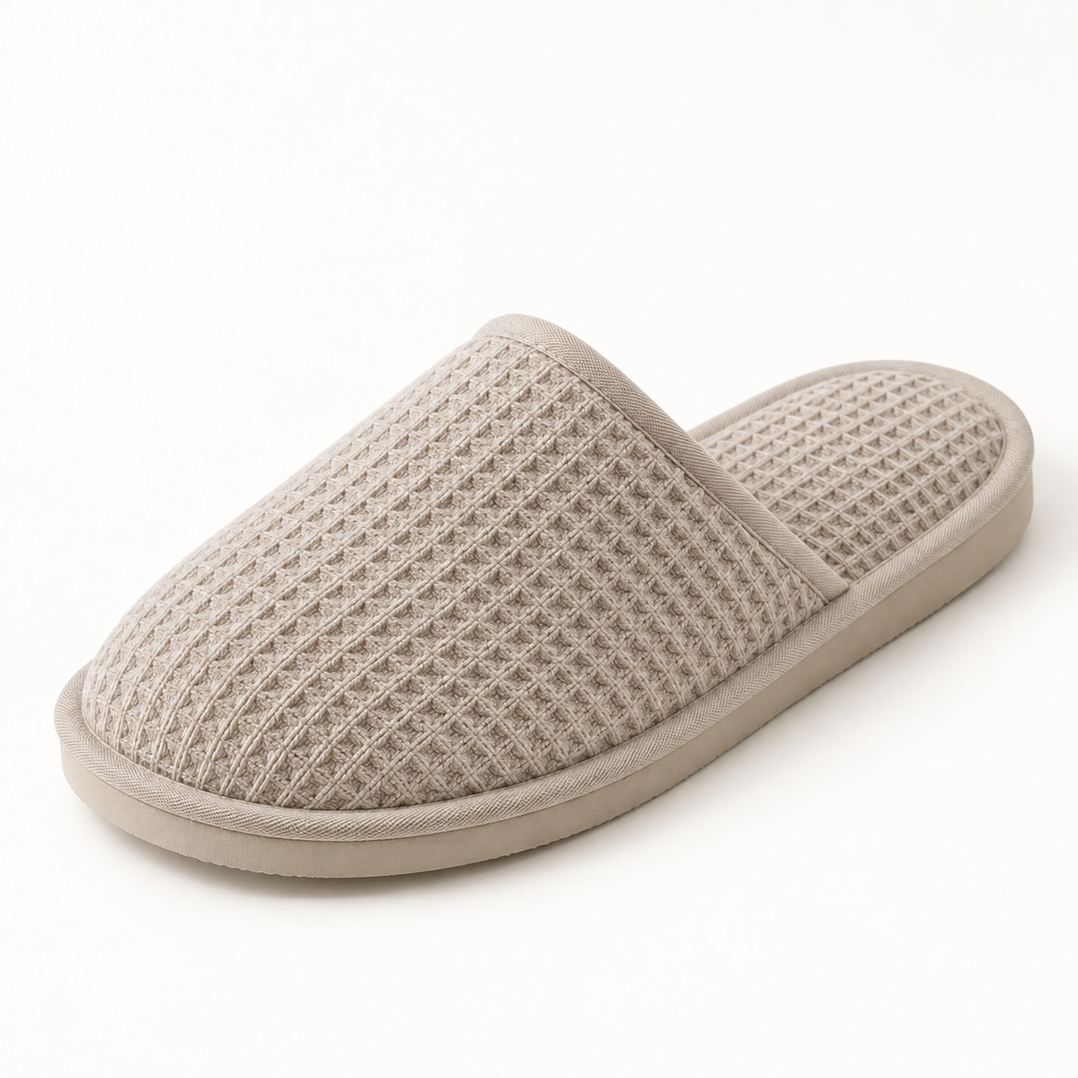 Thermal Closed-Toe Waffle Slipper — single