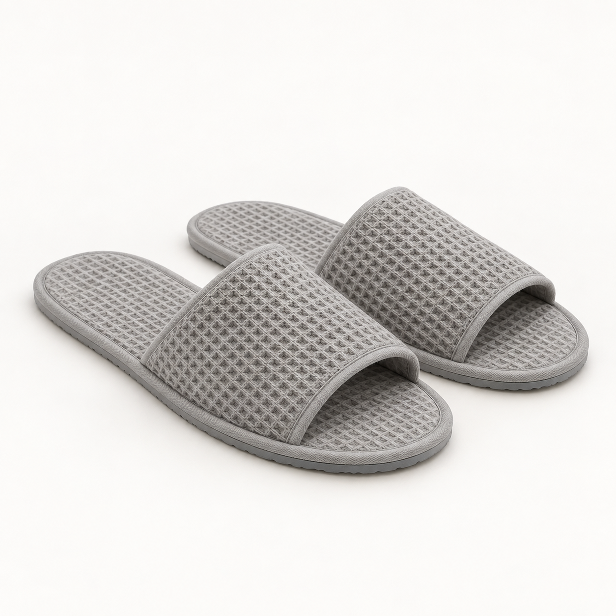 Mineral Open-Toe Waffle Slipper — hero