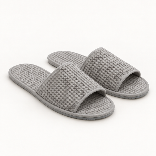 Mineral Open-Toe Waffle Slipper — hero