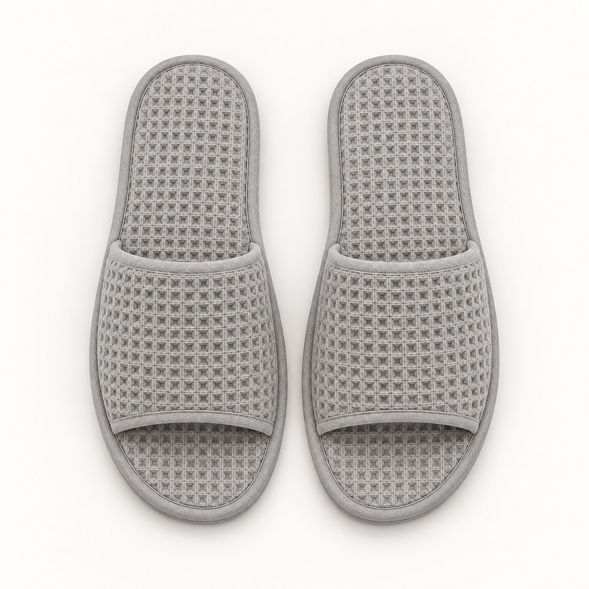 Mineral Open-Toe Waffle Slipper — overhead
