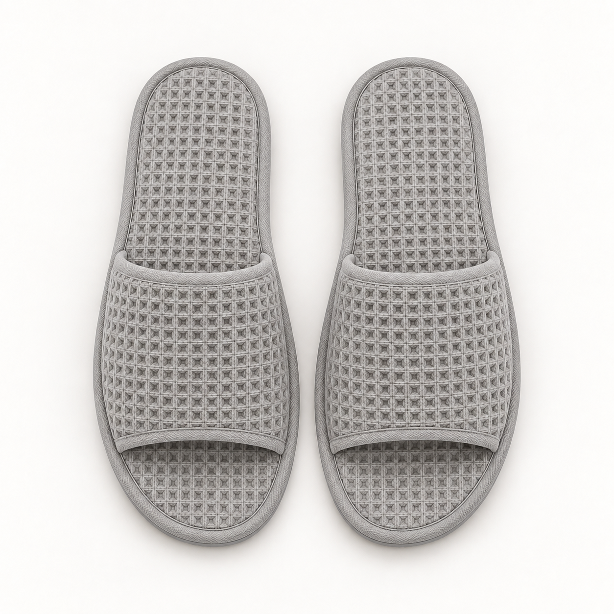 Mineral Open-Toe Waffle Slipper — overhead