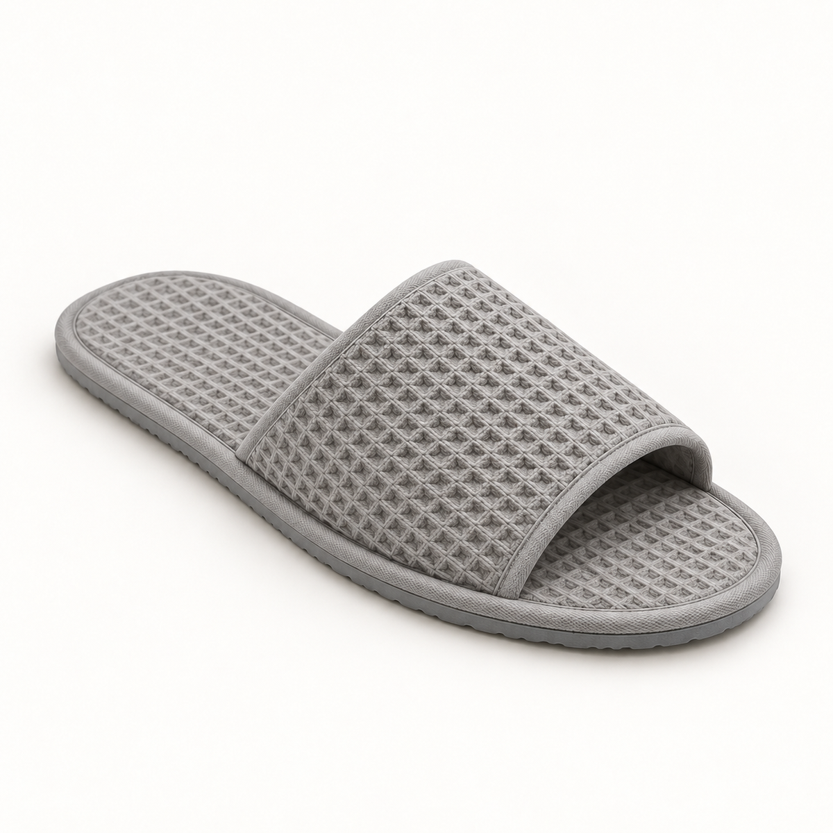 Mineral Open-Toe Waffle Slipper — single
