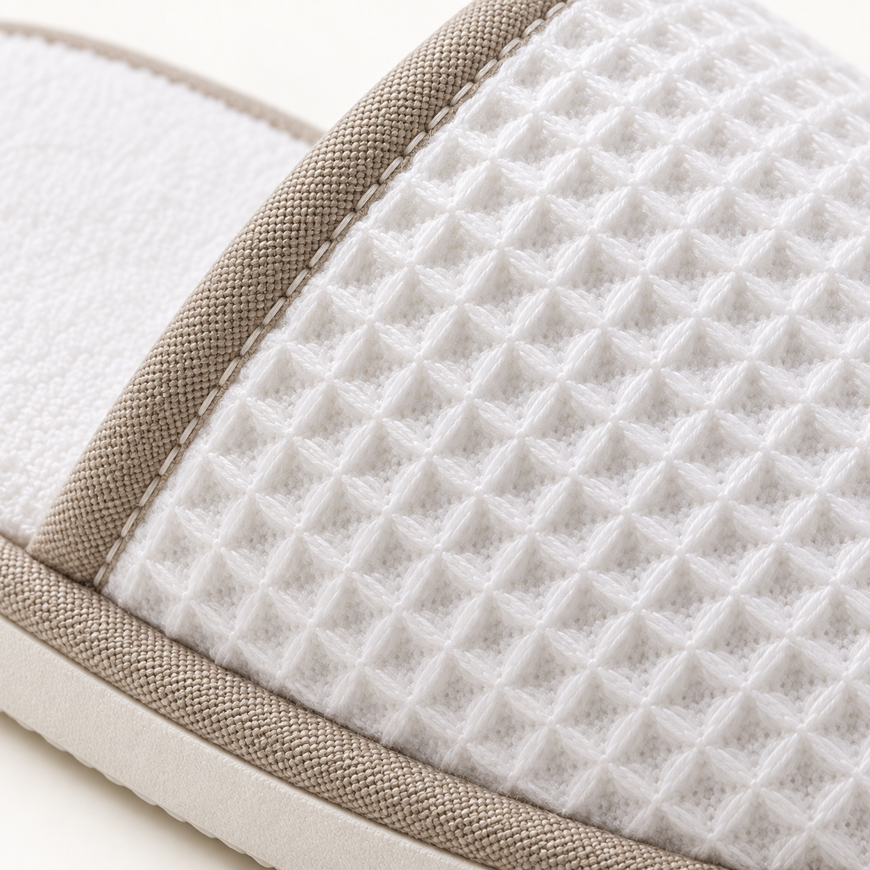 Spa Suite Closed-Toe Piped Slipper — material