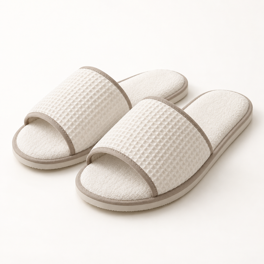 Spa Suite Open-Toe Piped Slipper — hero