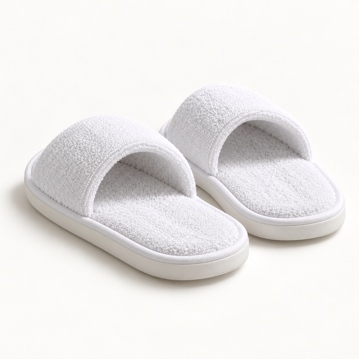 Cloud Open-Toe Terry Slipper — rear