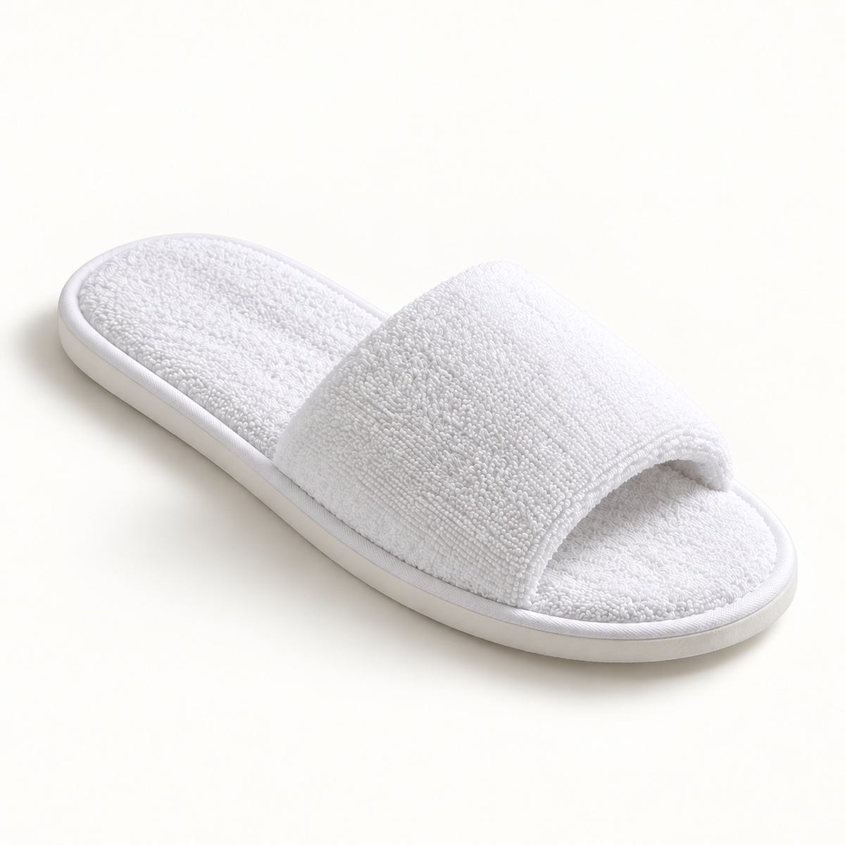 Cloud Open-Toe Terry Slipper — single