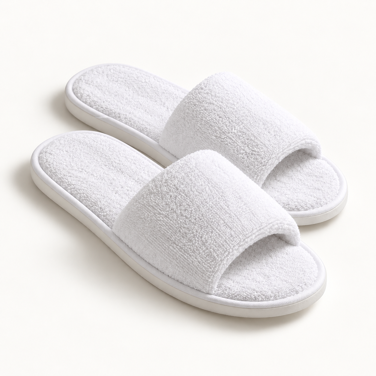 Cloud Open-Toe Terry Slipper — pair alternate