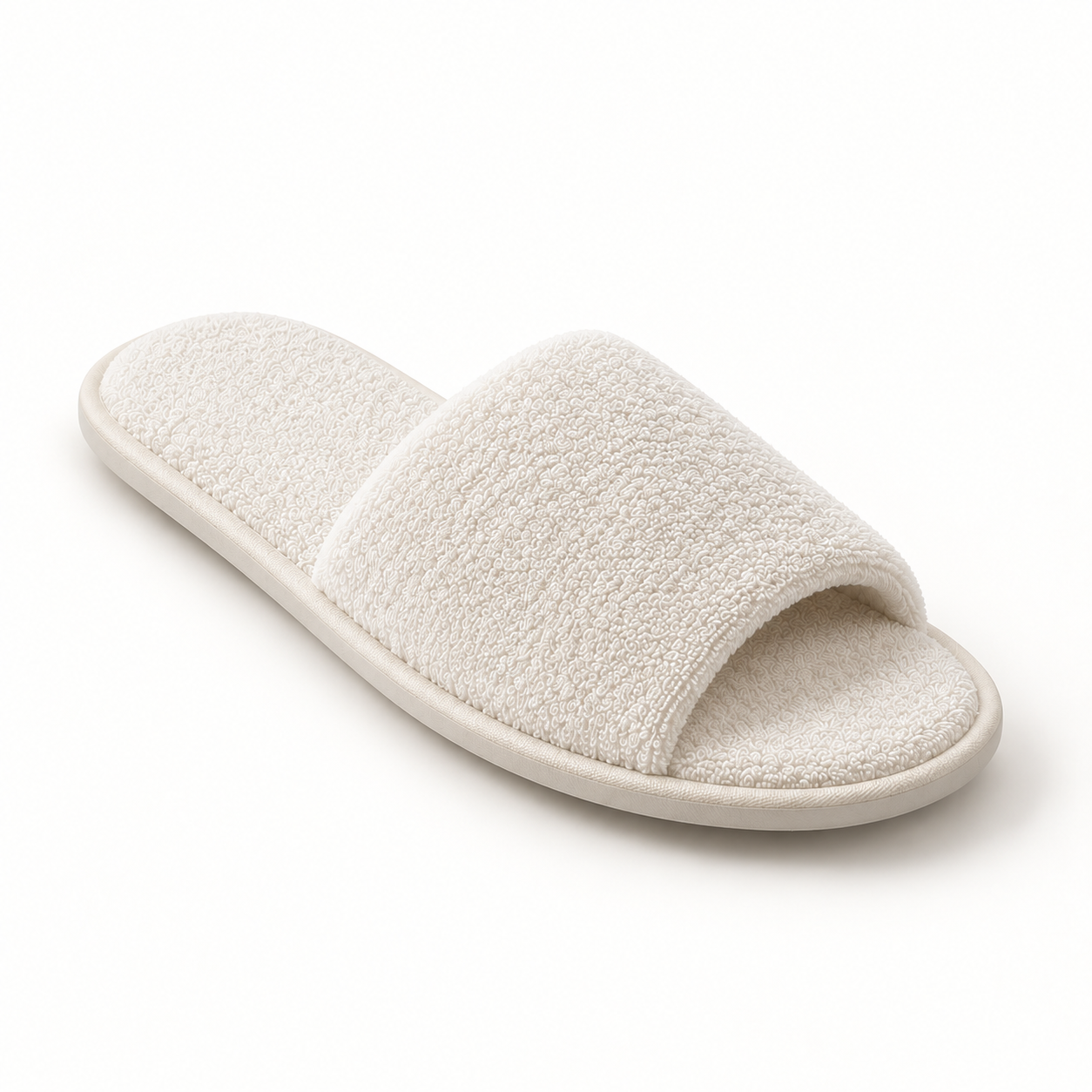 Haven Open-Toe Terry Slipper — single
