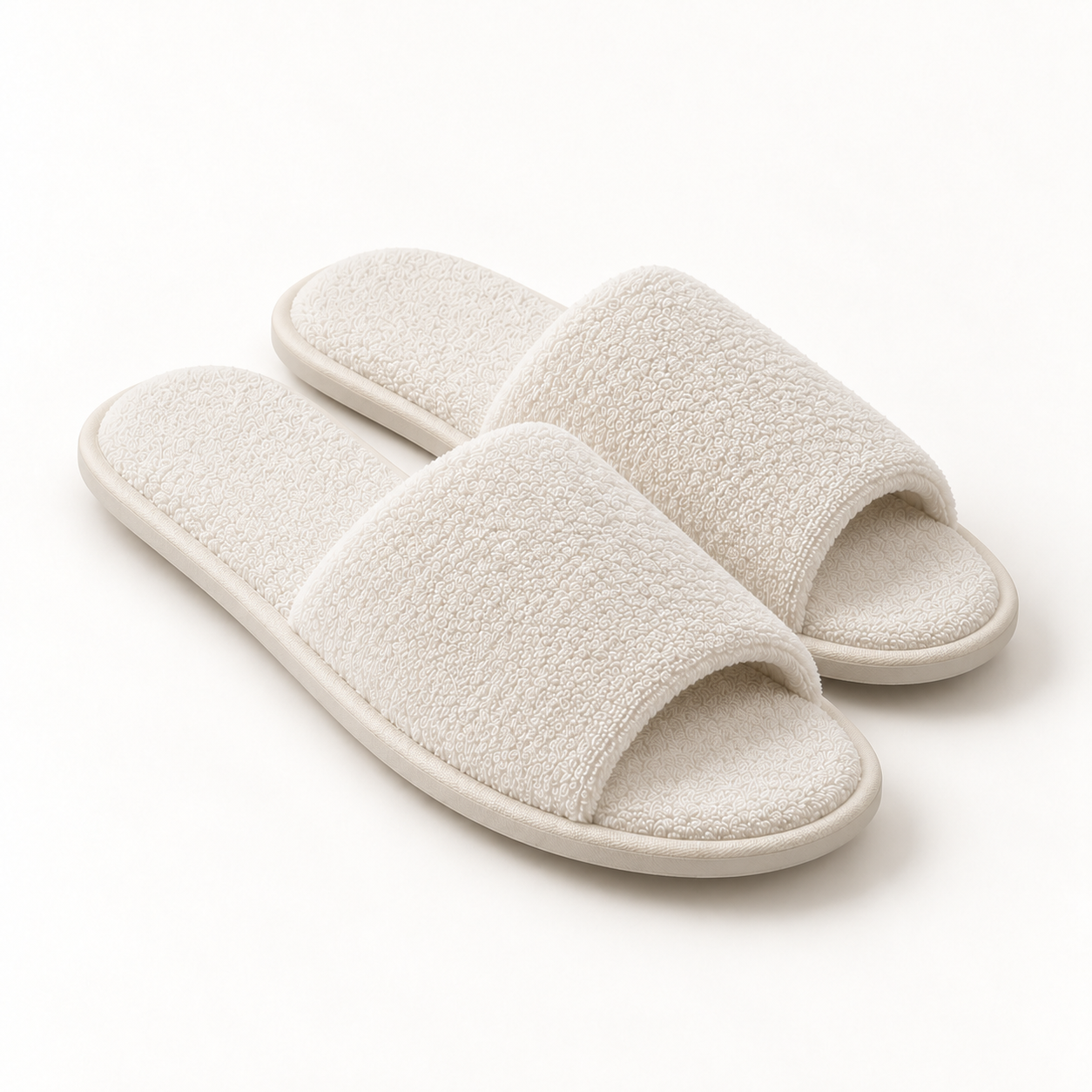 Haven Open-Toe Terry Slipper — pair alternate