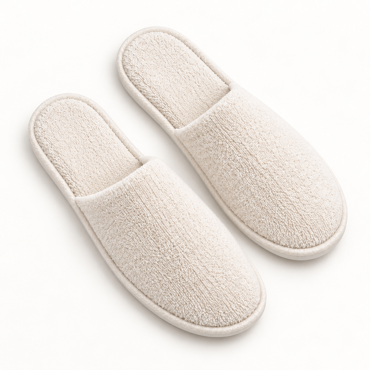 Haven Closed-Toe Terry Slipper — overhead