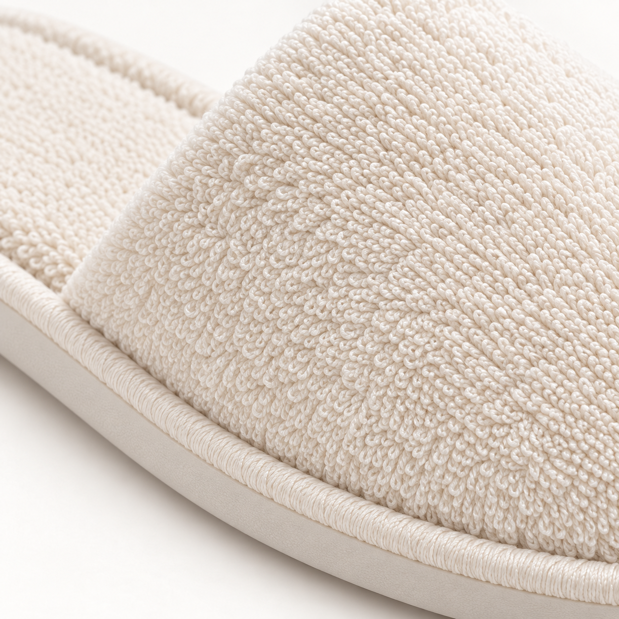 Haven Closed-Toe Terry Slipper — material
