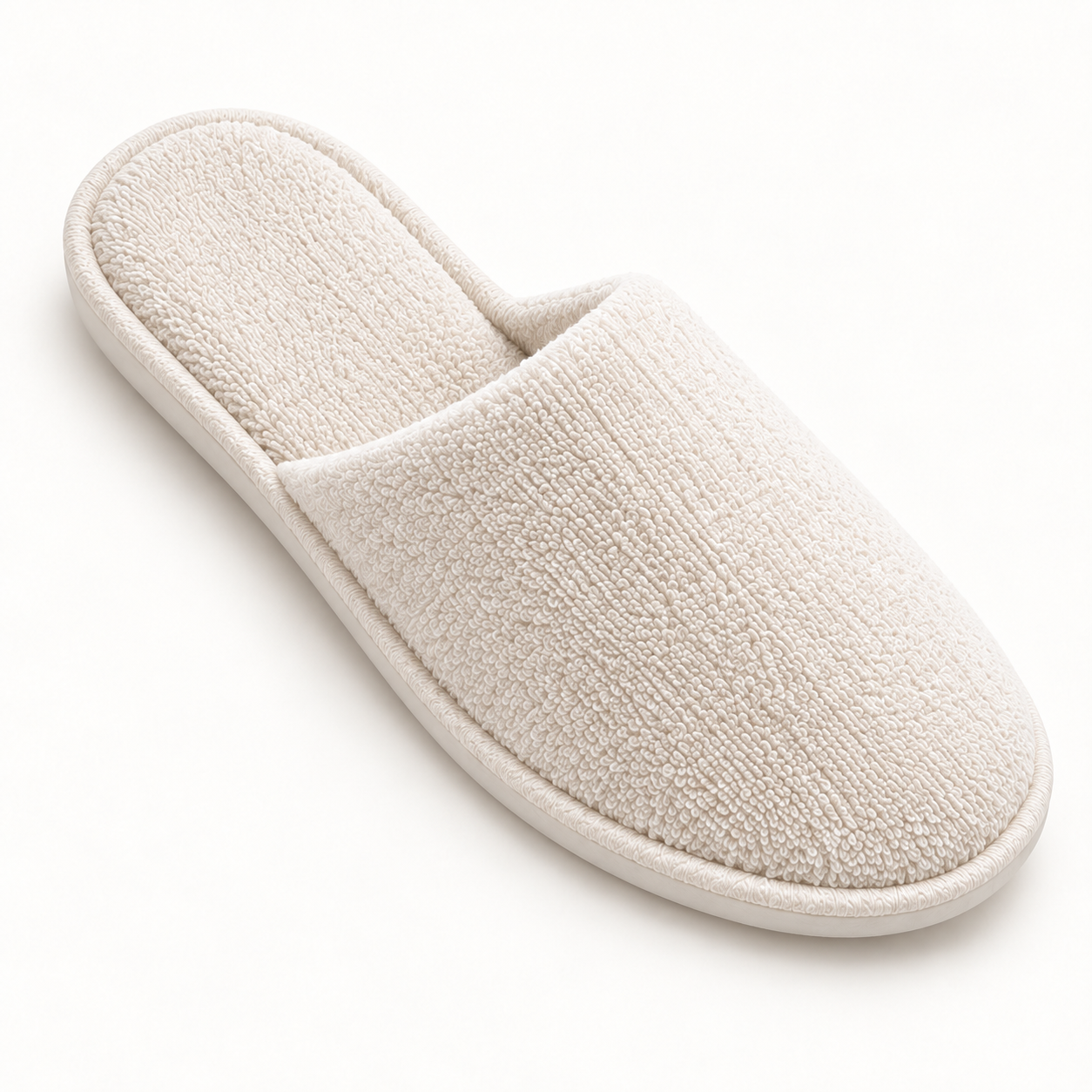 Haven Closed-Toe Terry Slipper — footbed