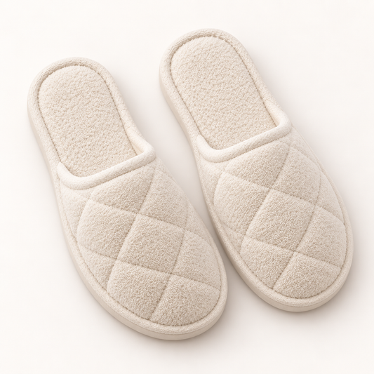 Cocoon Quilted Terry Slipper — overhead
