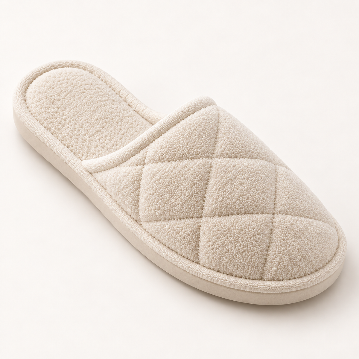Cocoon Quilted Terry Slipper — footbed