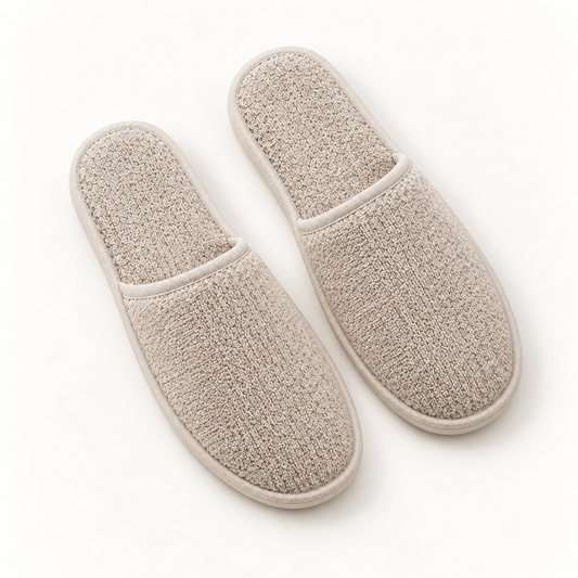 Residence Closed-Toe French Terry Slipper — overhead