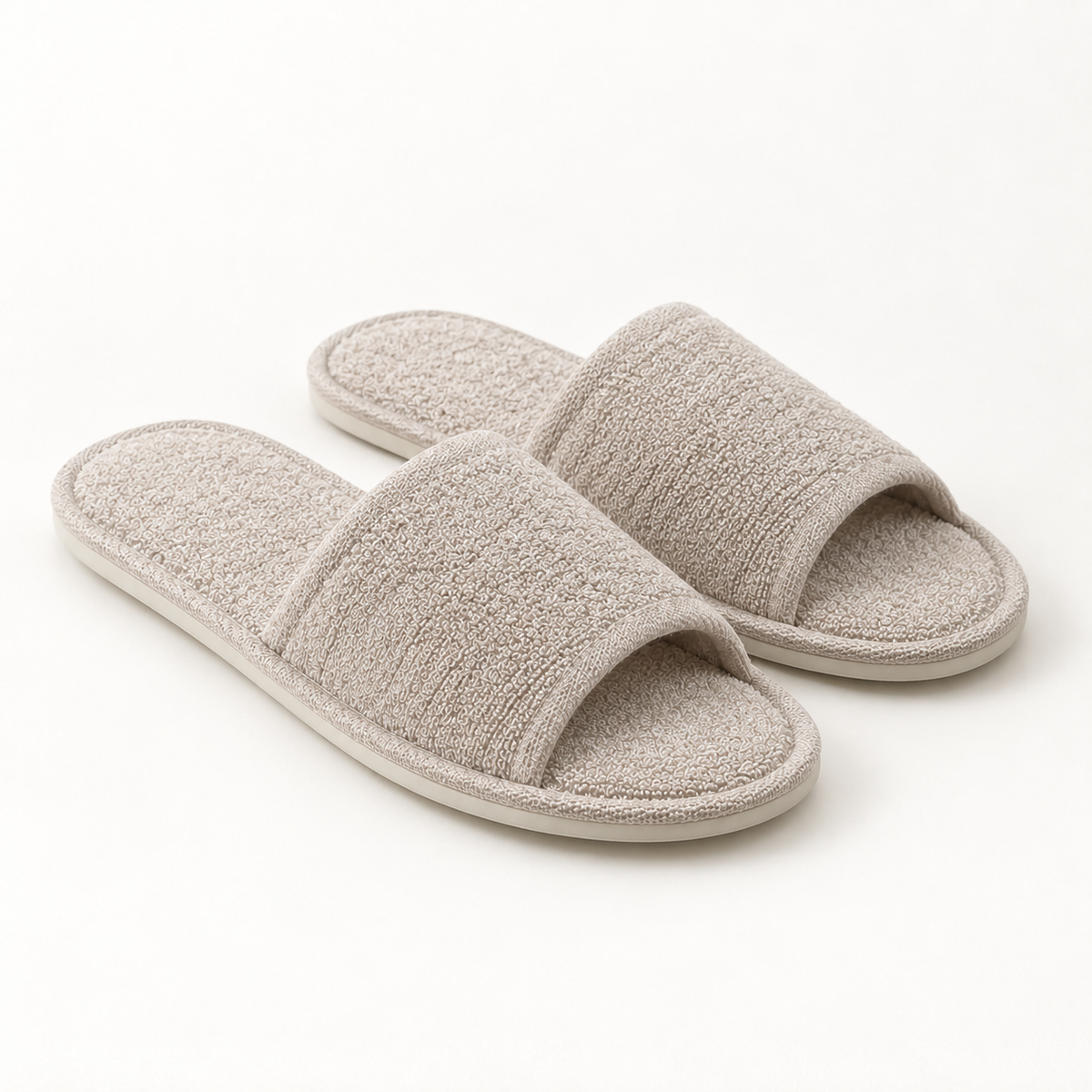 Residence Open-Toe French Terry Slipper — hero