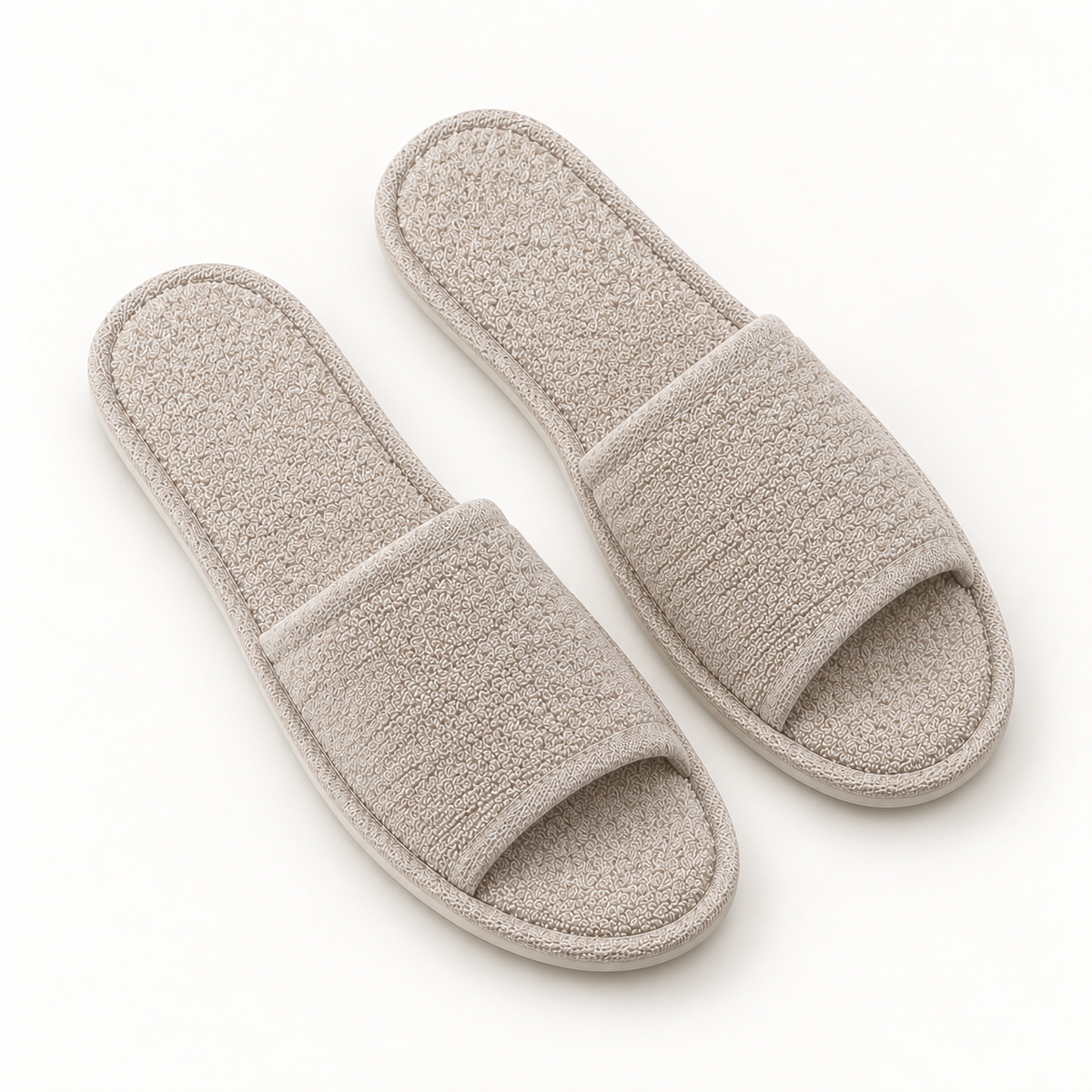 Residence Open-Toe French Terry Slipper — overhead