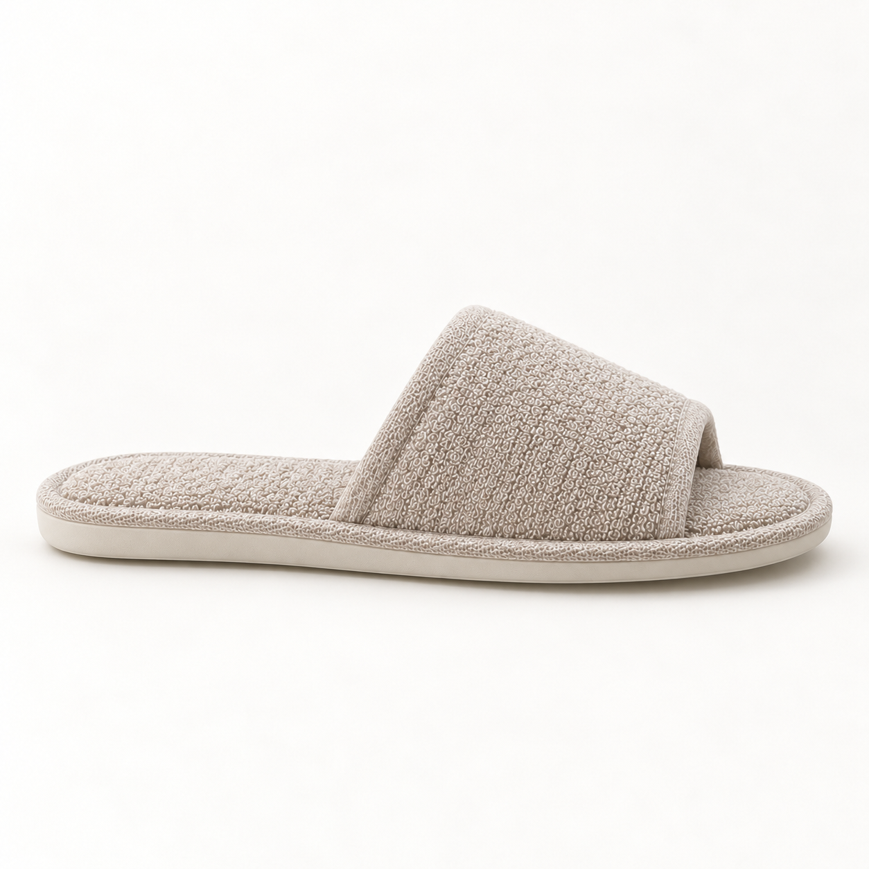 Residence Open-Toe French Terry Slipper — profile